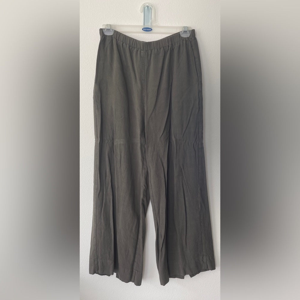 CJLA Green Linen Pants - Size S